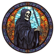 Load image into Gallery viewer, Stained Glass Halloween-Full Round Diamond Painting-30x30cm
