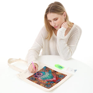 diamond painting stitch-drill cotton fabriceco friendly-bag