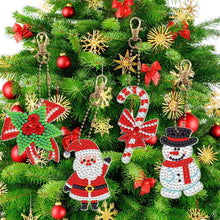 Load image into Gallery viewer, Christmas-Full Special Shaped Diamond Keychain
