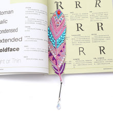 Load image into Gallery viewer, DIY Diamond Painting-Feather Bookmark
