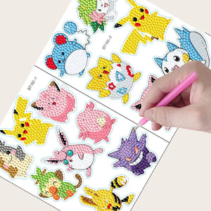 2pcs Pokémon - 5d diy craft stickers