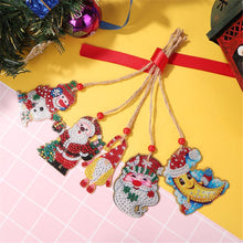 Load image into Gallery viewer, 5pcs/set Double Sided Christmas DIY Diamond Painting  Hanging Pendant Trees Decoration
