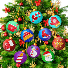 Load image into Gallery viewer, 10pcs/set DIY Diamond Painting Decoration Christmas / Halloween Tree Pendants
