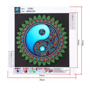 Mandala-Special Shaped Crystal Diamond Painting-30*30cm