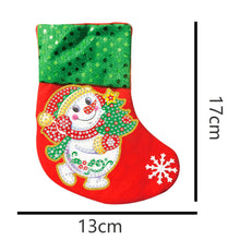 Load image into Gallery viewer, DIY Diamond Painting-3pcs Christmas stocking pendants
