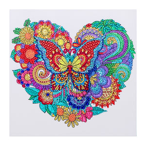 Love Butterfly-Special Shaped Crystal Diamond Painting-30*30cm