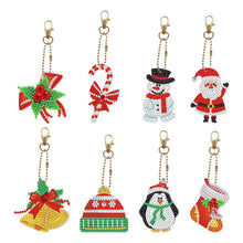 Load image into Gallery viewer, Christmas-Full Special Shaped Diamond Keychain
