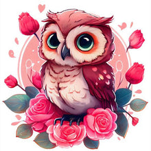 Load image into Gallery viewer, Cartoon Flower Owl  - Full Drill Diamond Painting
