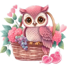 Load image into Gallery viewer, Cartoon Flower Owl  - Full Drill Diamond Painting
